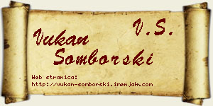 Vukan Somborski vizit kartica